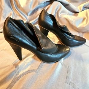 Coach Alexandria Boots brown soft leather high heel 8 - wear mark heel